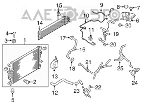 Teava de racire inferioara Ford Fusion mk5 13-20 1.5T