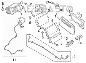 Amplificator Ford Edge 15-19