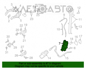 Blocare ușă față dreapta Ford Transit Connect MK2 13-