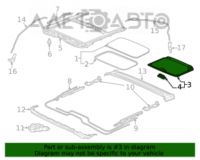 Шторка люка Honda Civic X FC 16-21 4d