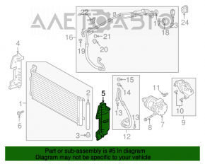 Deflector radiator stânga Hyundai Sonata 16-17 hibrid