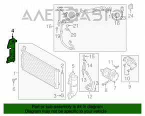 Deflector radiator dreapta Hyundai Sonata 16-17 hibrid