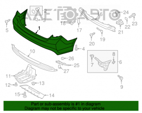 Bara spate goală Hyundai Sonata 16-17 hibrid