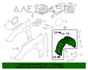 Bara de protecție față stânga Hyundai Sonata 16-17 hibrid nou OEM original