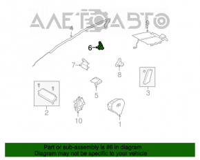 Senzor airbag dreapta spate Infiniti G25 G37 4d 12-13