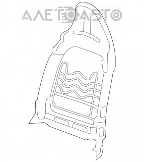 Scaun de pasager Infiniti QX30 17- fără airbag, sport, piele neagră.