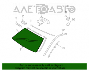 Geamul frontal Lexus GX470 03-09