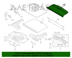 Capacul portbagajului Lincoln MKC 15-