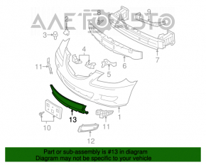 Grila inferioară a bara de protecție față Mazda3 03-08