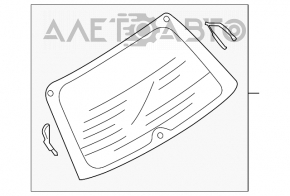 Стекло заднее Mazda 3 03-08 HB Saint- gobain sekurit