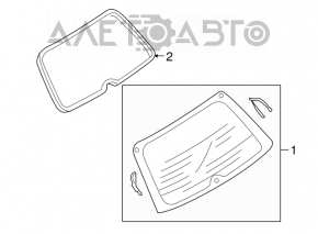 Стекло заднее Mazda 3 03-08 HB Saint- gobain sekurit