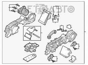 Печка заднего ряда в сборе Mazda CX-9 16-