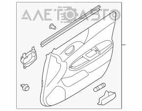 Обшивка двери карточка передняя правая Subaru Forester 08-13 SH