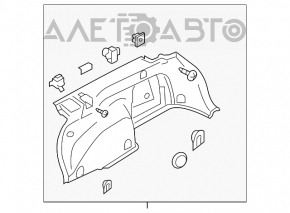 Обшивка арки левая Subaru Outback 10-14 беж