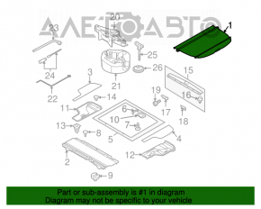 Perdeaua portbagajului Subaru Outback 10-14