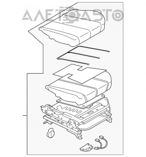 Scaun de pasager pentru Subaru Outback 10-14 fără airbag.