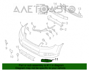 Capacul de protecție pentru farul de ceață dreapta pentru Subaru Outback 10-12 pre-restilizare