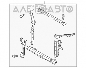 Televizor radiator complet asamblat pentru Subaru Outback 10-14 cu gene.