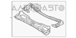 Поддон дворников металл Subaru Outback 10-11 дорест