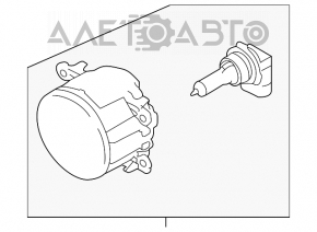 Farul de ceață stânga pentru Subaru Outback 10-12 pre-restilizare.