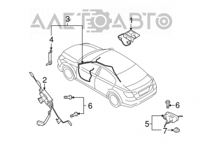 Antena Subaru Outback 10-14