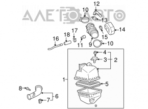 Grila de aer Toyota Highlander 01-07