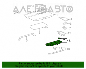 Tava portbagajului Toyota Highlander 01-07