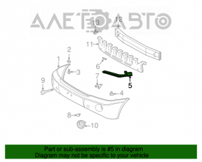 Suportul de montare a bara de protectie fata stanga pentru Toyota Highlander 01-07