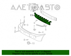 Absorbantul de bara fata pentru Toyota Highlander 01-07