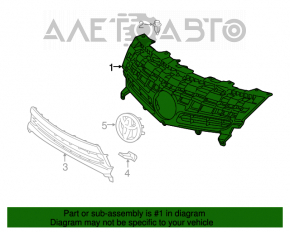 Решетка радиатора grill Toyota Prius 30 12-15 рест