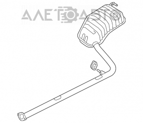 Silencer spate cu baie Kia Optima 11-15 hibrid