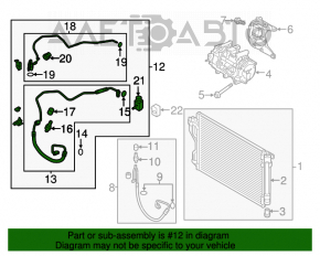 Evaporatorul de aer condiționat Kia Optima 14-15 hibrid