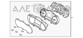 Tabloul de bord Kia Optima 14-15 hibrid, zgârieturi