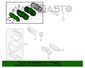 Tabloul de bord Kia Optima 14-15 hibrid, zgârieturi