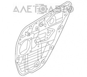 Geam electric cu motor spate dreapta Hyundai Azera 12-17