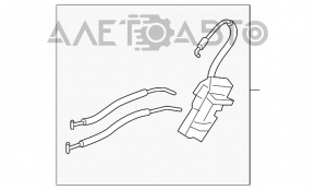 Замок двери задней правой Hyundai Azera 12-17