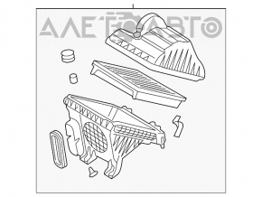 Carcasa filtrului de aer Hyundai Azera 12-17 capac superior nou original OEM