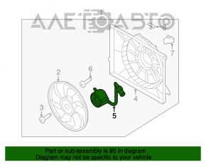 Мотор вентилятора охлаждения Hyundai Azera 12-17