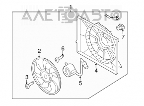 Мотор вентилятора охлаждения Hyundai Azera 12-17