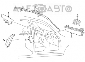 Airbag-ul pasagerului din bordul Hyundai Azera 12-17