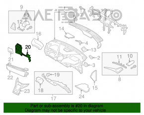 Накладка колени водителя Hyundai Azera 12-17 беж