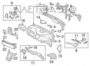 Butonul de pornire Start-Stop pentru Hyundai Azera 12-17