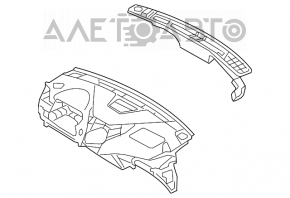 Panoul frontal al torpedo-ului fără AIRBAG pentru Hyundai Azera 12-17.