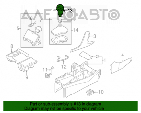 Ручка КПП Hyundai Azera 12-17