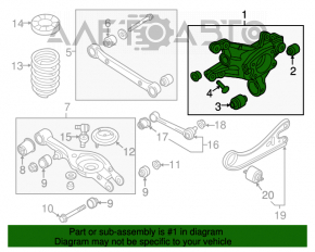 Capac spate stânga Hyundai Azera 12-17