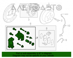 Suport spate dreapta Hyundai Azera 12-17