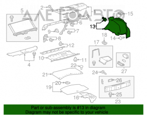 Capotă arc stânga Lexus IS 14-20