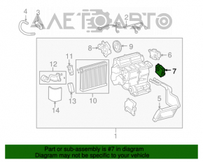 Actuator motor actionare incalzitor aer conditionat Lexus IS 14-20