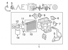 Actuator motor actionare incalzitor aer conditionat Lexus IS 14-20