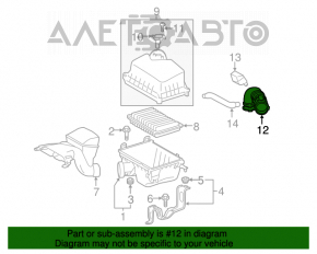 Conducta de aer Toyota Highlander 14-19 2.7